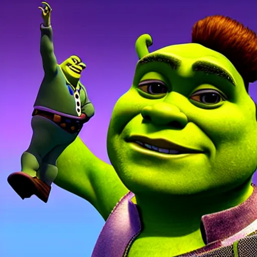 Prompt: Shrek as Buzz Lightyear