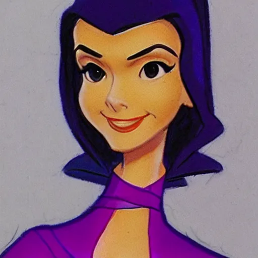 Image similar to milt kahl sketch of victoria justice as princess padme from star wars episode 3