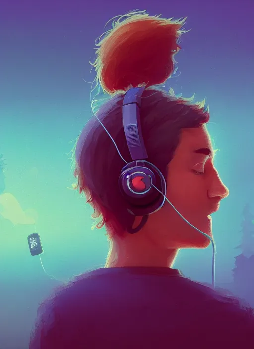 Prompt: portrait of a telemarketer wearing a headset, creation from foggy steamy mist plumes, Alena Aenami, Petros Afshar, Noah Bradley, Anton Fadeev, Anato Finnstark, Steve Henderson, Filip Hodas, Mark Keathley, Thomas Kinkade, Phil Koch, Gilbert Williams, Mike Winkelmann, Beeple