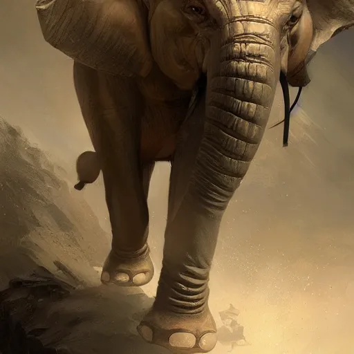 Image similar to a commission of a muscular athropomorphic half human half elephant,digital art,art by greg rutkowski,charles bowater,ross tran,hyperdetailed,detailed face,photorealistic,professional lightimg,dramatic,cool,award winning,2022,victorian,trevor henderson