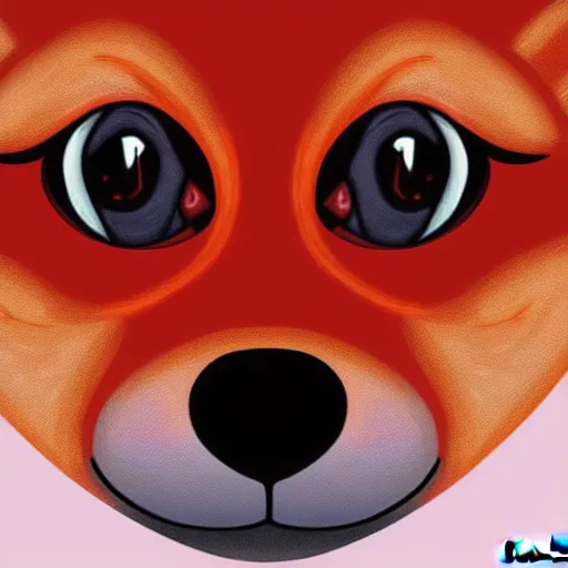 Prompt: zoomorphic a red face wolf, pepe the frog like face, digital painting, ultra sharp, by gary cook