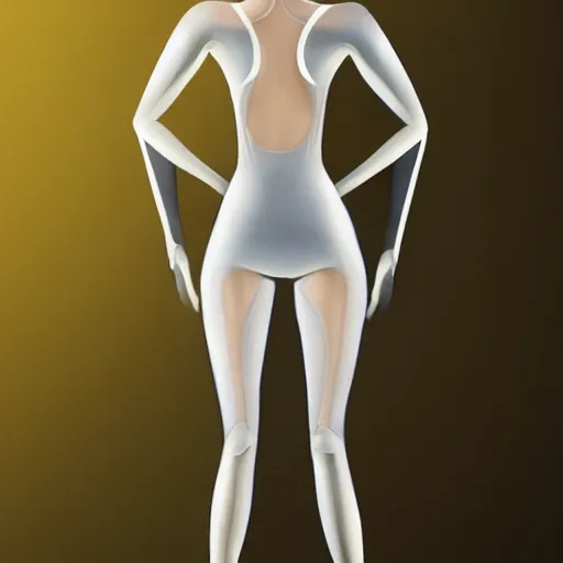 Image similar to full body portrait of a beautiful woman with a perfect face and body wearing a transparent plastic skin tight jumpsuit with circular cutouts, highly detailed, digital painting, artstation, cgscoiety, cinematic, intricate, smooth, sharp focus, illustration, Unreal Engine 5, concept art, 8K, art by Westworld and Esao Andrews.