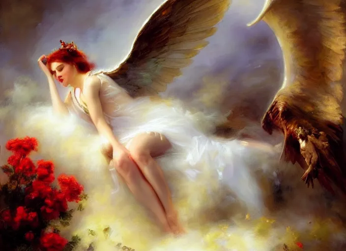 Prompt: death of an archangel in a deadly mist by vladimir volegov and alexander averin and delphin enjolras and daniel f. gerhartz