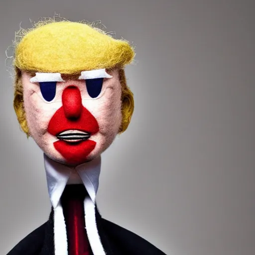 Image similar to Donald Trump puppet photograph felt high quality