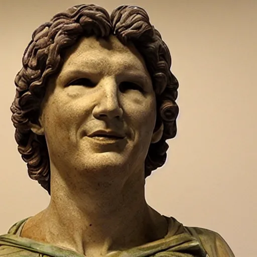 Image similar to Neil breen as a Greek statue