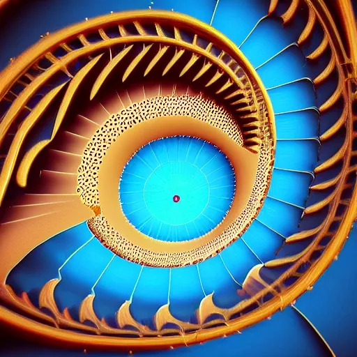 Image similar to fractal spiral staircases leading to infinity, cinematic, trippy, cinema 4 d,