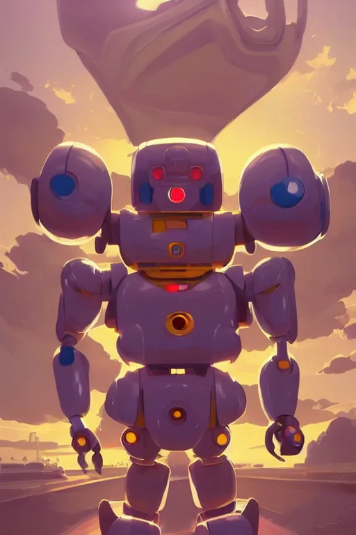 Image similar to metabots medabots medarotto medarot robot minimalist comics, behance hd by jesper ejsing, by rhads, makoto shinkai and lois van baarle, ilya kuvshinov, rossdraws global illumination ray tracing hdr radiating a glowing aura