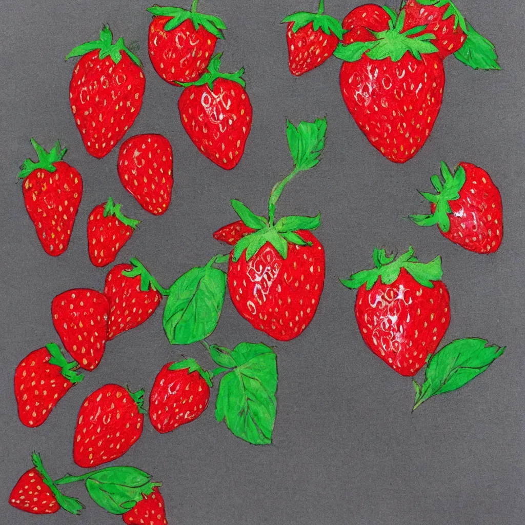 Image similar to happy strawberry