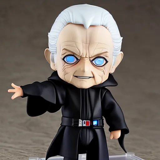 Image similar to nendoroid darth sidious emperor palpatine, detailed, custom