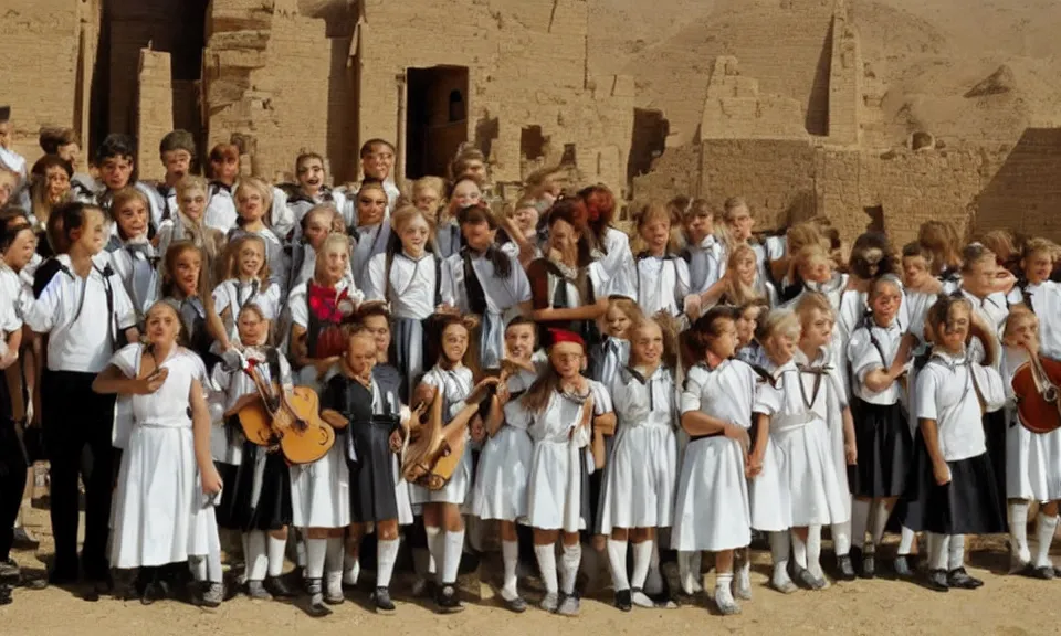 Image similar to Sound of music on a school trip in Egypt