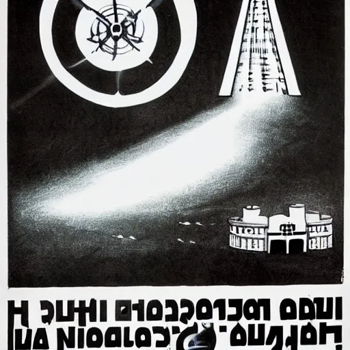 Prompt: pro - nuclear war propaganda by the soviet union