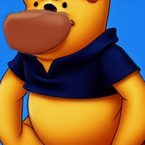 Image similar to winnie the poo as a human