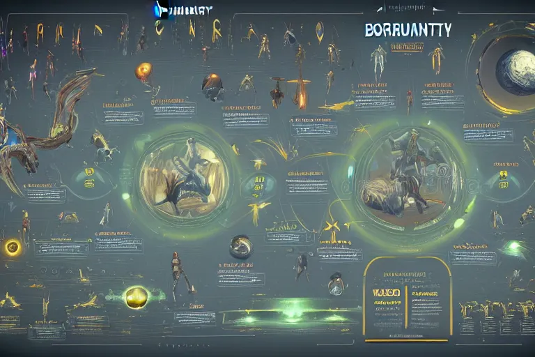 Image similar to a labeled, bordered, and detailed infographic poster depicting humanity's stats, abilities and popularity with various extraterrestrial cultures, in the style of wlop, illustration, epic, fantasy, hyper detailed, smooth, unreal engine, sharp focus, ray tracing