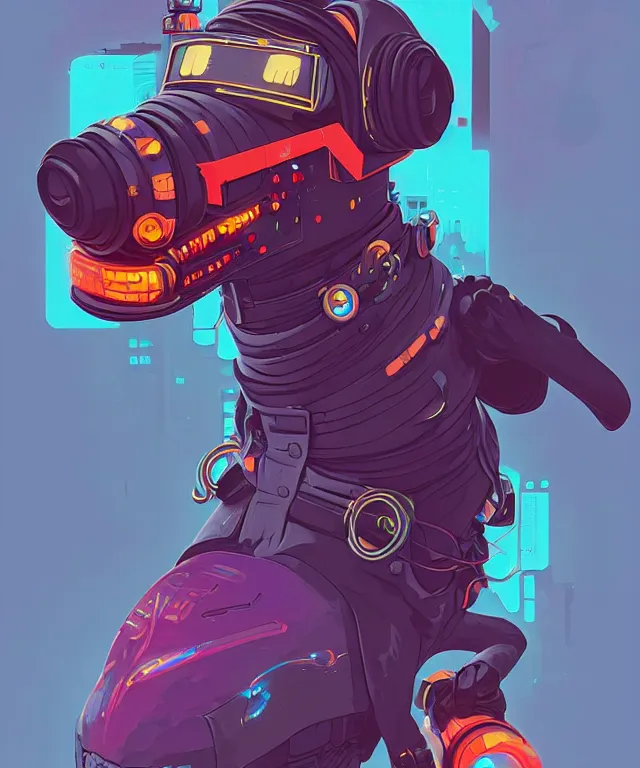 Image similar to a portrait of an anthropomorphic cyberpunk dachshund dog, ninja cyberpunk!, fantasy, elegant, digital painting, artstation, concept art, matte, sharp focus, illustration, art by josan gonzalez