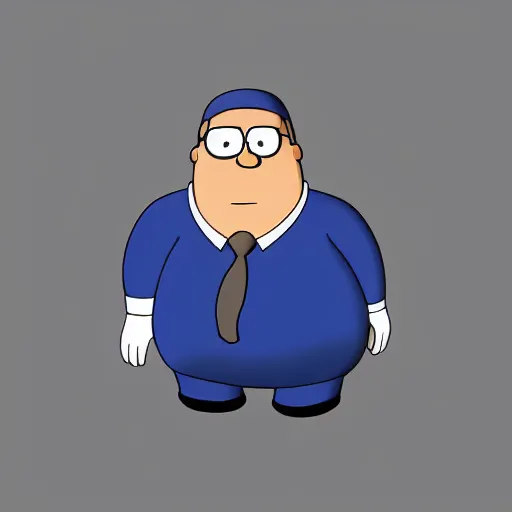 Image similar to peter griffin by blenderguppy x pietrocascavilla