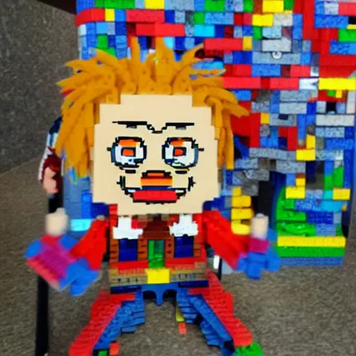 Image similar to chuckie finster made of legos