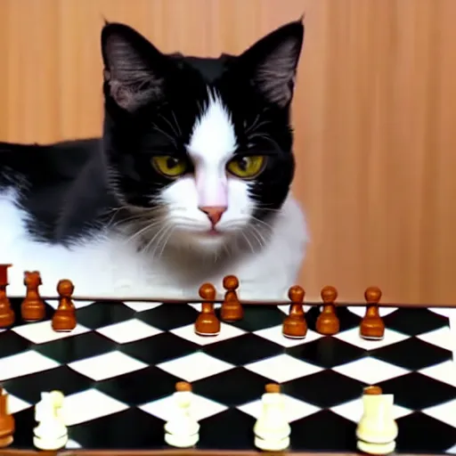 Prompt: how to teach a cat to play chess, youtube tutorial