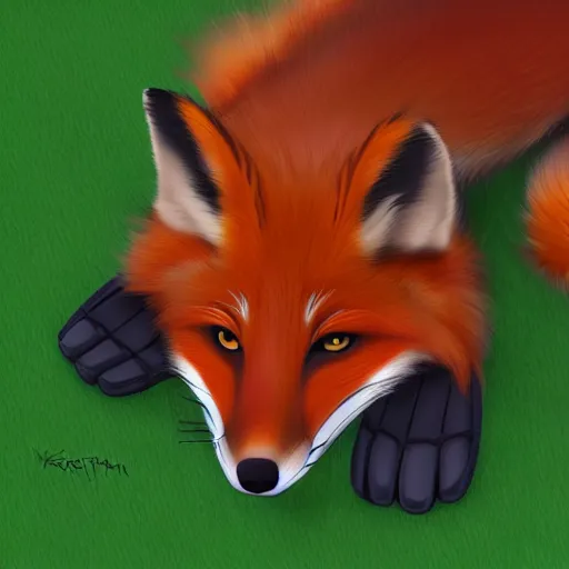 Prompt: underside of a fox paw, fluffy feet, paw pads, anatomically correct vulpine, super realism, 4 k digital art