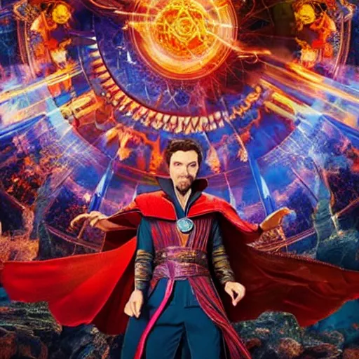 Prompt: doctor strange shattered realm at Disneyland