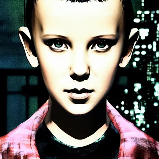 Prompt: Octane Render of Millie Bobby Brown by Yoji Shinkawa