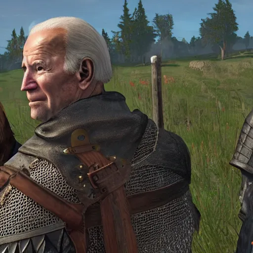 Image similar to Joe Biden in Kingdom come deliverance