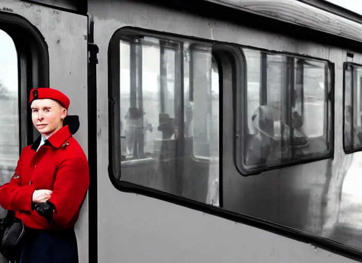 Image similar to train driver of the Russian Railways