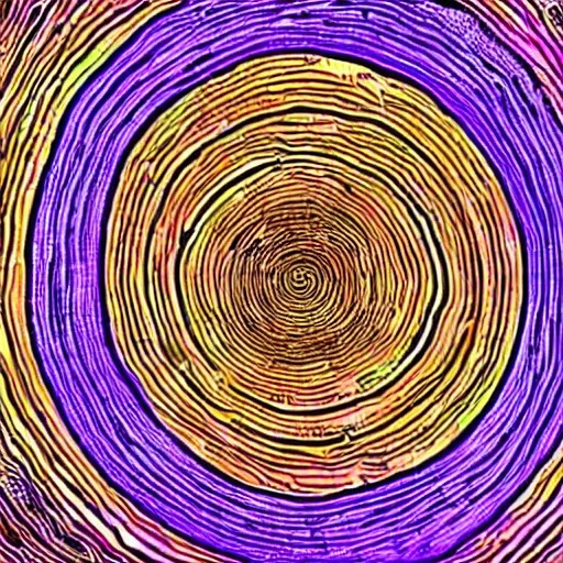 Image similar to nematode worms find a plant cell, microscopy, microscope, trippy, Alex Grey, colour halftone, science, scientific, journal