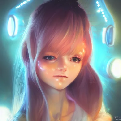 Image similar to A portrait of UwU Neko Girl, huggy wuggy from poppy playtime video game, fullbody, ultra high detailed, glowing lights, oil painting, Greg Rutkowski, Charlie Bowater, Beeple, unreal 5, DAZ, hyperrealistic, octane render, RPG portrait, dynamic lighting, fantasy art, beautiful face