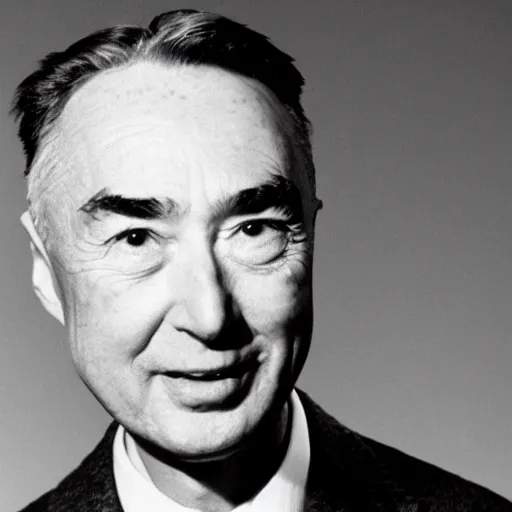 Image similar to robert oppenheimer giving ted talk