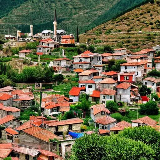 Image similar to a turkish small village