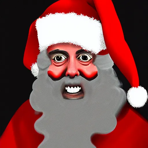 Prompt: satan claus, digital art