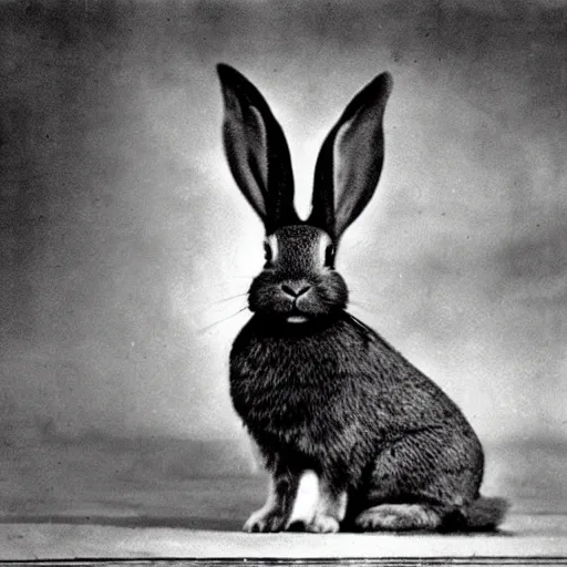 Prompt: a rabbit in the movie 1917