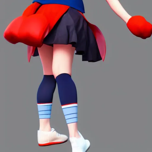 Image similar to full body 3d render of Kiki from kiki's delivery service, studio lighting, white background, blender, trending on artstation, 8k, highly detailed