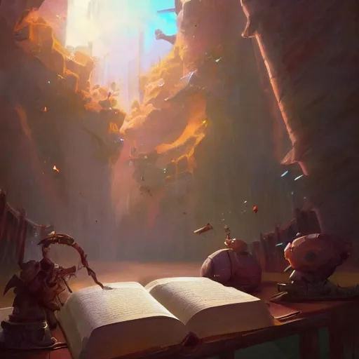 Image similar to kirby reading the bible, religious, christianity, video game, nintendo, high qiality, loading screen, unreal engine, fantasy art by greg rutkowski, loish, rhads, ferdinand knab, makoto shinkai and lois van baarle, ilya kuvshinov, rossdraws, tom bagshaw, global illumination, radiant light, detailed and intricate environment