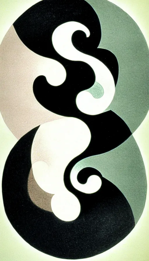 Image similar to Abstract representation of ying Yang concept, by H.P. Lovecraft