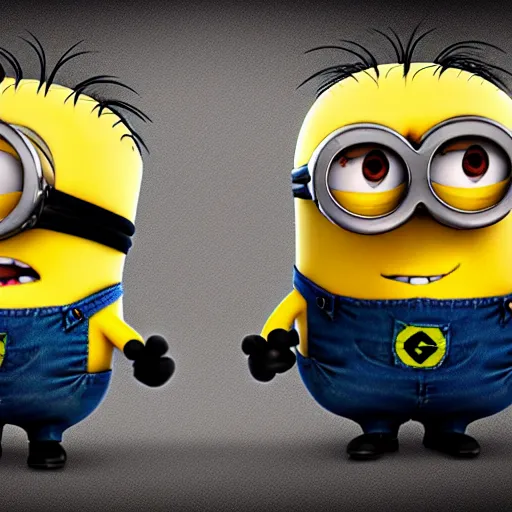 Prompt: despicable me minions in CSGO