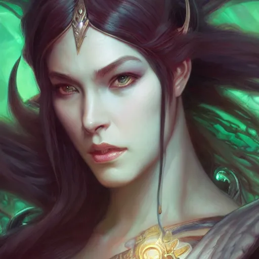 Image similar to ultra realistic illustration of illidan stormrage, intricate, elegant, highly detailed, digital painting, artstation, concept art, smooth, sharp focus, illustration, art by artgerm and greg rutkowski and alphonse mucha