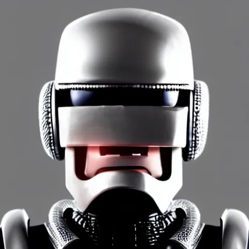 Image similar to Donald Trump as Robocop, 8k, high definition, highly detailed, photorealistic