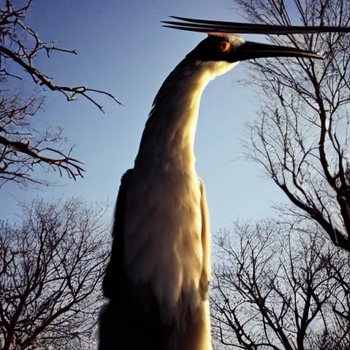 Prompt: award winning national geographic photo of a very tall bird