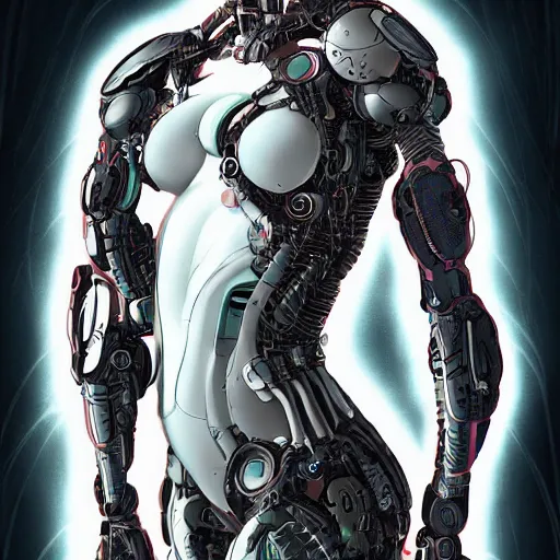 Prompt: beautiful and ultradetailed female cyborg painted in miyazaki color style drawn by tsutomu nihei, high detail, intricate linework, sharp, ghost in the shell, smooth face, china doll face, high detail, manga and anime