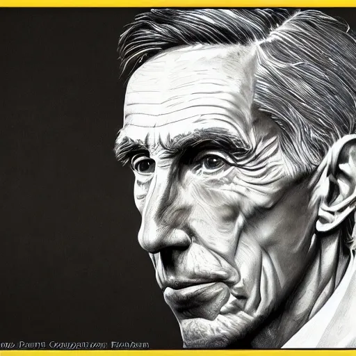 Image similar to portrait of the mighty claude shannon, highly detailed, award winning art, featured on art station