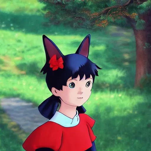 Image similar to kiki's delivery service real life photograph, 4k, high detail