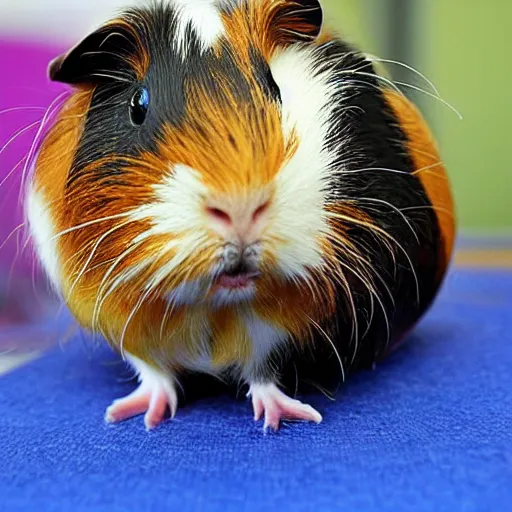Prompt: a guinea pig mixed with a spider