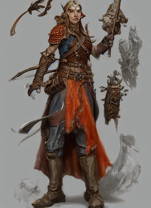 Image similar to tavern npc, ultra detailed fantasy, dndbeyond, bright, colourful, realistic, dnd character portrait, full body, pathfinder, pinterest, art by ralph horsley, dnd, rpg, lotr game design fanart by concept art, behance hd, artstation, deviantart, hdr render in unreal engine 5