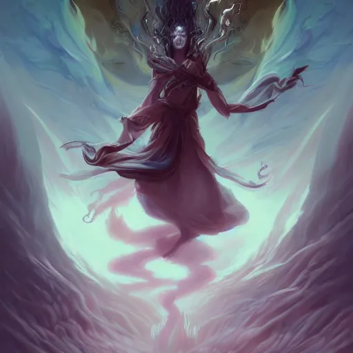 Image similar to a beautiful emanation from angelarium by pete mohrbacher and artgerm and wlop, digital art, highly detailed, intricate, fantasy, mystical, ethereal, Trending on Artstation HQ, deviantart, unreal engine, 4K UHD image