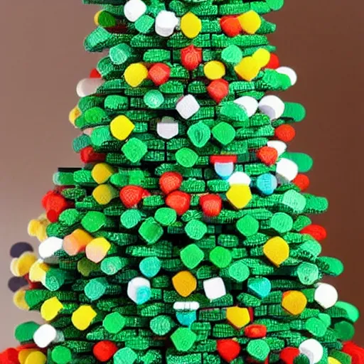 Prompt: standard lego trees