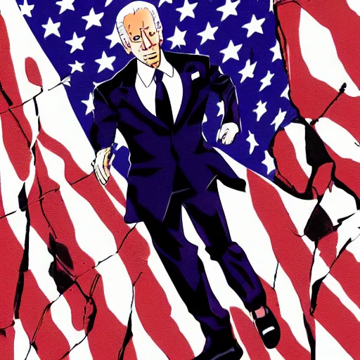 Prompt: joe biden in hunter x hunter highly detailed and of great quality