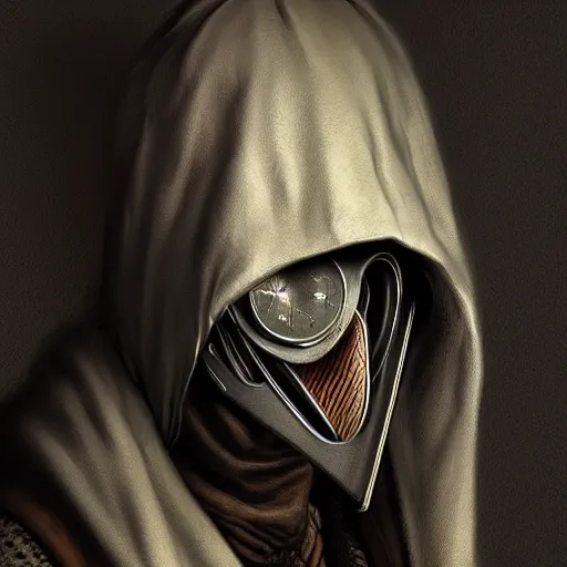 Image similar to portrait of a modern plague doctor,hyperdetailed,hyperrealistic,photorealistic,art by trevor henderson,greg rutkowski,artstation,deviantart,professional lighting,western comic style,sharp lineart,eerie,cg society