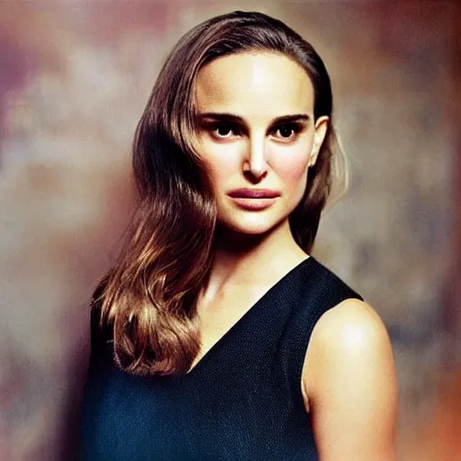 Image similar to “Natalie Portman, beautiful, golden hour, sharp focus, hyperrealistic masterpiece professionally post-processed smooth ultradetailed digital airbrush painting”