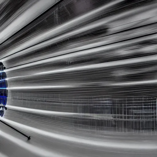 Image similar to research wind tunnel, glenn research center, aerodynamics, industrial photo, insane details, 3 d high definition, photorealistic, high resolution, hdr, hyper detailed, insane details, micro details